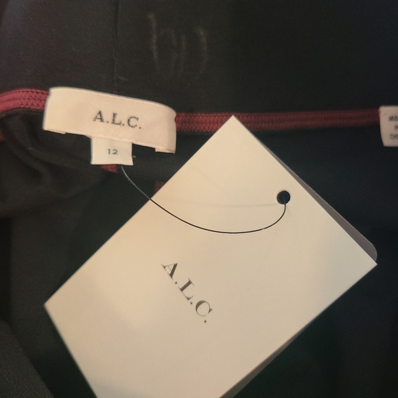 A.L.C. Emile Faux Leather Zip Ankle Claret Leggings -NWT - Picture 7 of 7